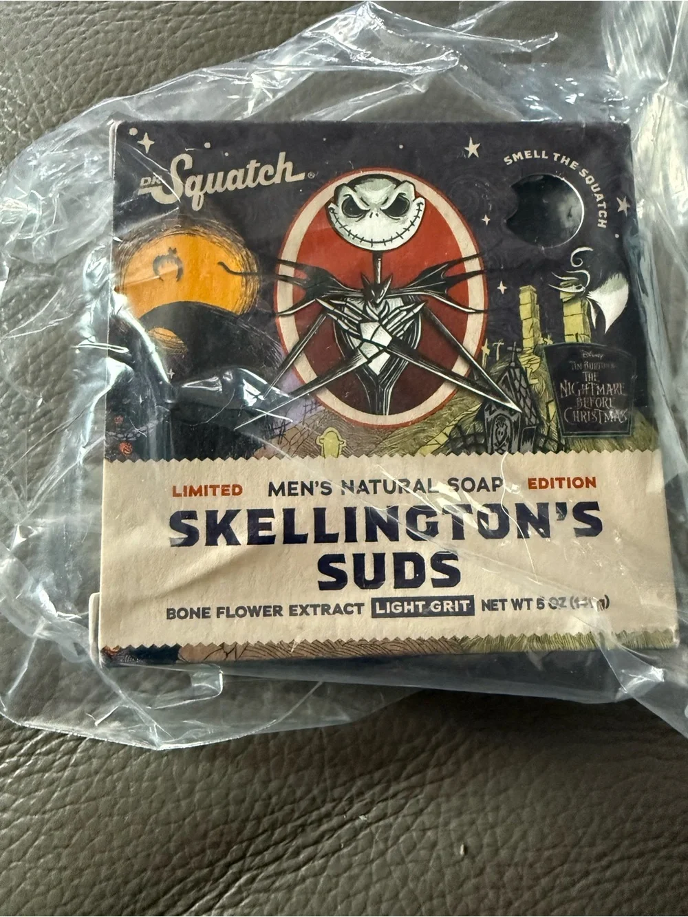 Disney Skellington's Suds Soap Bar - Black, Cream, Red, Orange